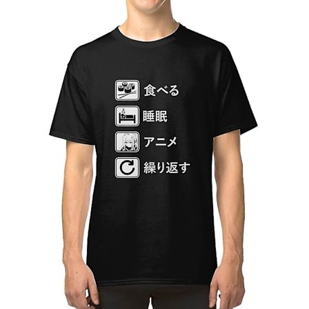 Eat Sleep Anime Repeat T-shirt