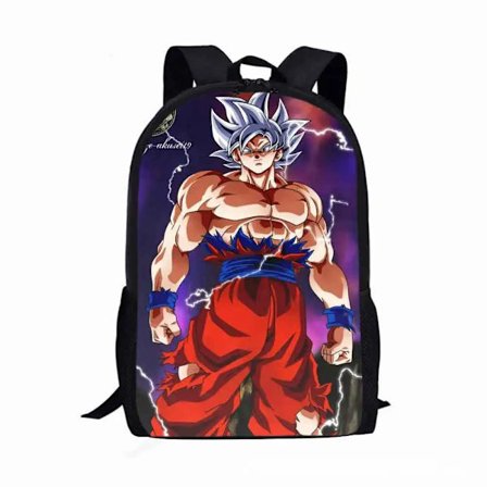 Dragon Ball Ryggsekk Gutter Jenter Tegneserie Goku Figurer Barn Skolesekk Stor Kapasitet Reiseveske Anime Vegeta Veske Barnebursdagsgave
