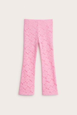 Kappahl | Levenevät pitsihousut | Pinkki