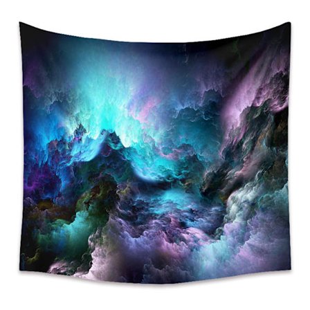 Galaxy Tapestry Sininen Tähtitaivas Universumi Avaruus Tapestry Seinävaate