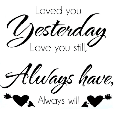 Väggord - Loved you...