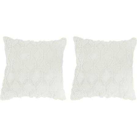 2 kpl pehmeää lyhyt fleece-samettia koristetyynynpäällisiä