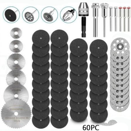 60 stk. Dremel skæreskive cirkelsavklinge sæt diamantskæring