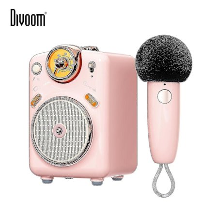 Divoom Fairy-ok Bärbar Bluetooth-högtalare med Mikrofon Karaoke Kul