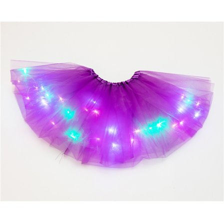 Mordely LED Glödande Ljus Princess Kjolar Fairy Girl Pannband Cosplay
