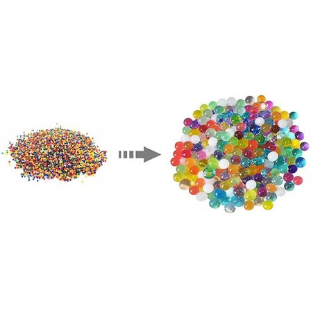 Iso Trade Hydroperlen Aquaperlen Wasserperlen Gelkugeln Gelperlen Dekoperlen Deko 3659