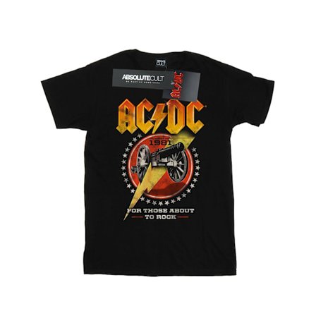 AC/DC Boys For Those About To Rock 1981 T-shirt 9-11 år Svart