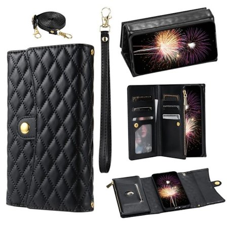 SKALO Samsung A55 5G Evelope Clutch 8-Lokeroa - Musta