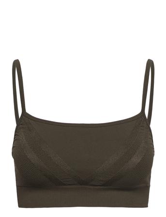 Seamless Strap Bra Top Lingerie Bras & Tops Sports Bras - ALL Khakigrön Filippa K