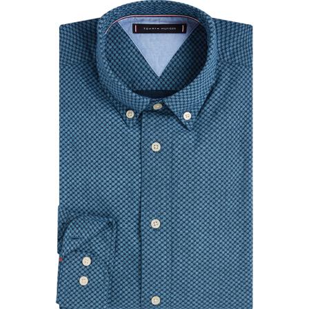 Tommy Hilfiger Printed Shirt Blå, Herre Skjorter