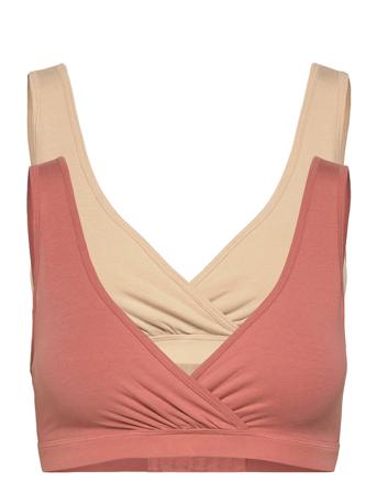 Bra Nursing Wrap Top Co 2 P Lingerie Bras & Tops Maternity Bras Monivärinen/Kuvioitu Lindex