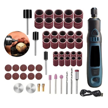 Elektrisk graveringspen, justerbar hastighed, bærbart design, 4 timers driftstid til gør-det-selv-projekter