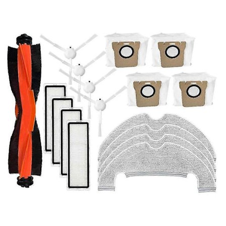 For Robotstøvsuger X10 / B102GL Rulle Hoved Sidebørste Hepa Filter Moppekluter Klut Støvpose Erstatning