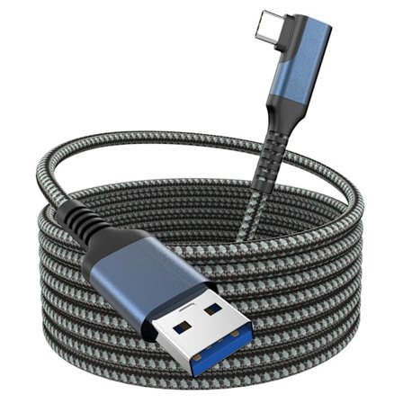 #5M Länk Kabel Kompatibel med Oculus Quest 2 Länk Kabel, Lång USB 3.0 t#
