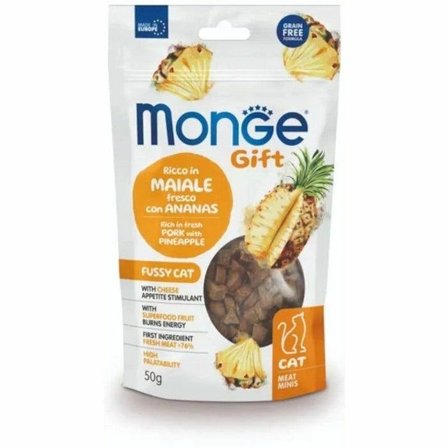 Monge Meat Minis Snack Per Gatti Coniglio Fresco Con Mela 50g