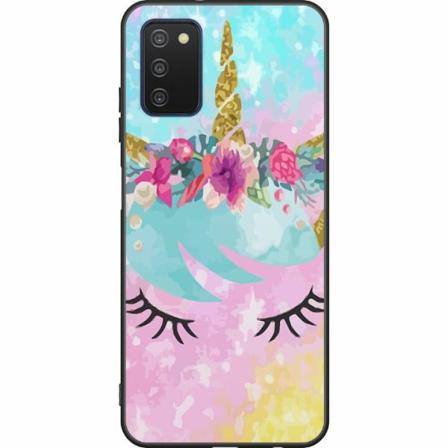 Samsung Galaxy A03s Svart Skal Unicorn Enhörning