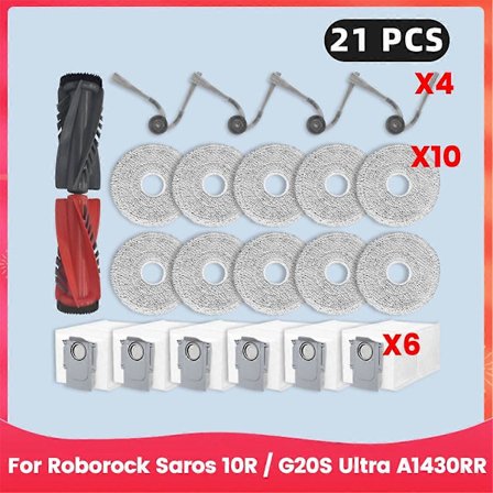 Til Roborock Saros 10R / G20S Ultra A1430RR Robotstøvsuger Reservedele