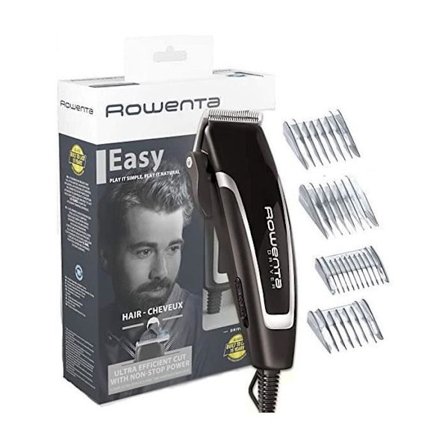 Hiustenleikkuukone - ROWENTA - TN1603F0 - Ruostumaton teräs - Langaton - Musta