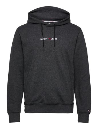 Tjm Straight Logo Hoodie Black Tommy Jeans