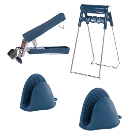 4 kpl kotitalouden ruostumattomasta teräksestä valmistettu höyrystinritilä, liukumaton tarjotinnostin, allas, artefakti, kulho ja astia