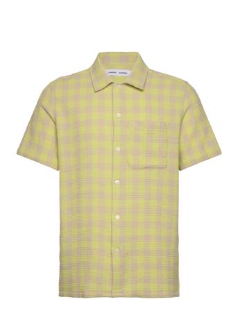 Avan Jj Shirt 14685 Kortermet Skjorte Gul Samsøe Samsøe*Betinget Tilbud