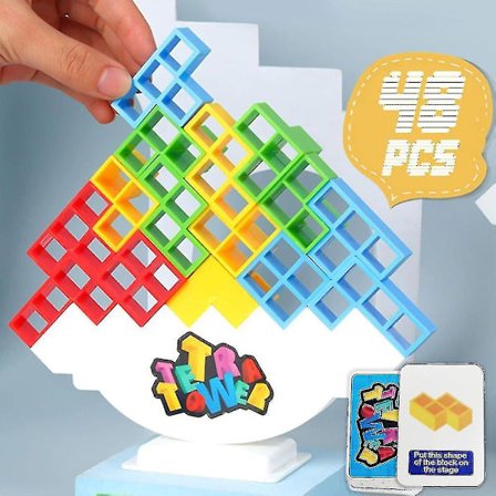 48 kpl Tetra Tower - tasapainottelun pinopeli, 100% uusi