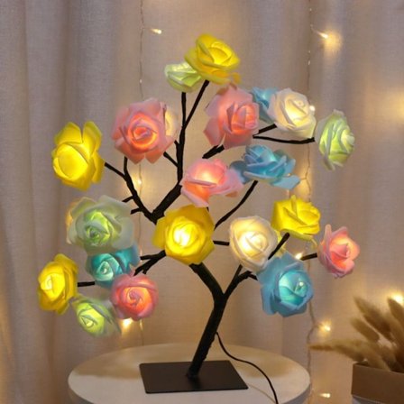 Bordlampe Rose Lamper MULTICOLOR