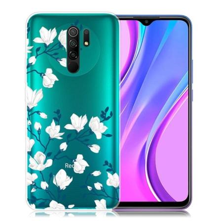 Deco Xiaomi Redmi 9 Etui - Hvid blomst White