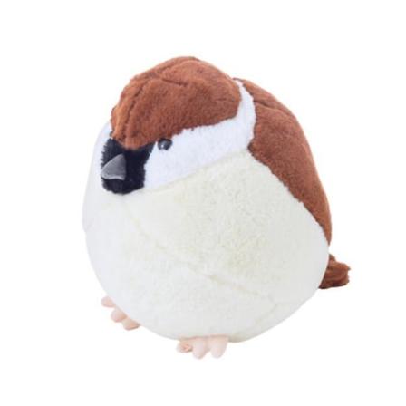 50cm Livsliknande Djur Fågel Sparv Plyschleksaker Fylld Sparv