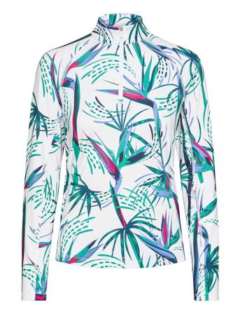 W You-V Paradise 1/4 Zip White PUMA Golf