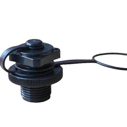 2 stk. oppustelig bådluftventil, Boston spiral-luftpropper hurtig oppustning og tømning skrue-dyse hætte anti-lækage propper erstatning til kajak, [DB