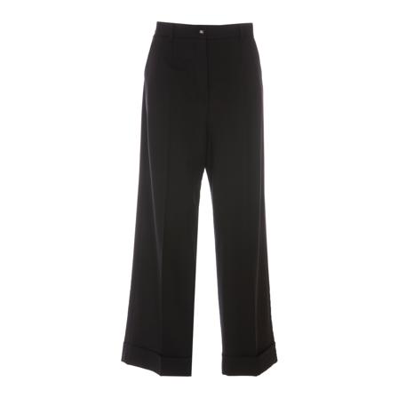 Dolce & Gabbana Wide Byxor svart, Dam Byxor, Dam, Storlek: 2XS