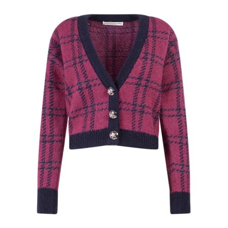 Alessandra Rich, Cardigans Fioletowy, Kobieta, Rozmiar: S