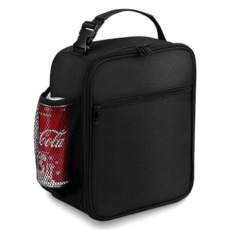 3-Zone Isoleret Madtaske til Voksne og Børn | 12 timers Temperaturkontrol, Vandtæt & Lækagesikker | Udvidbare Rum, Aftagelig Rem (Sort)