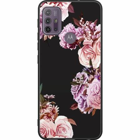 Motorola Moto G30 Svart Skal Blommor