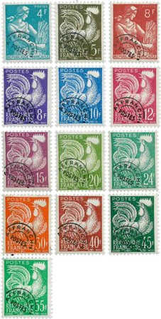 Frankrig - YT 106-118 - Forudannulleret - Postfrisk