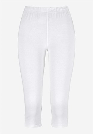 Cellbes of Sweden - Capri leggings med sideslidser i hvid til damer i størrelse 50/52