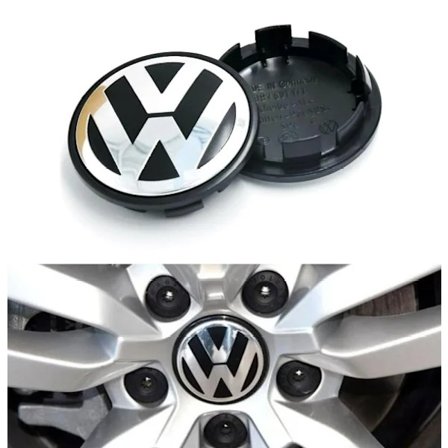 4-pakkaus - Volkswagen Keskihattu/Vannemerkki - Autohopea 56mm