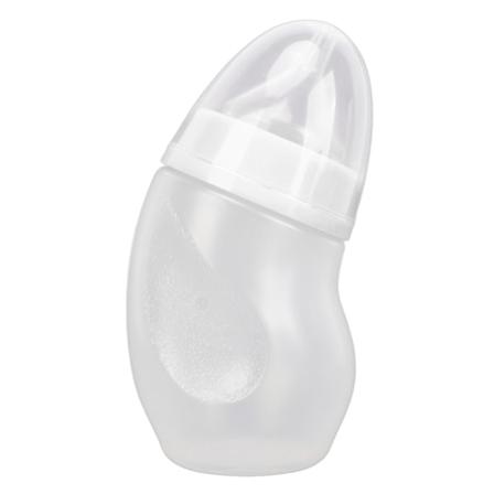 180 ml lemmikkieläinten tuttipullo lemmikkieläinten ruokintapullo kaarevalla päällä pennuille, koirille, valkoinen