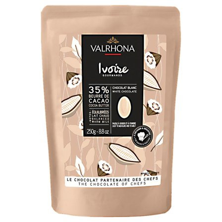 Valrhona Ivoire 35% choklad, 250 g | Matlagning > Skafferiet > Choklad > Choklad | Bagaren och Kocken