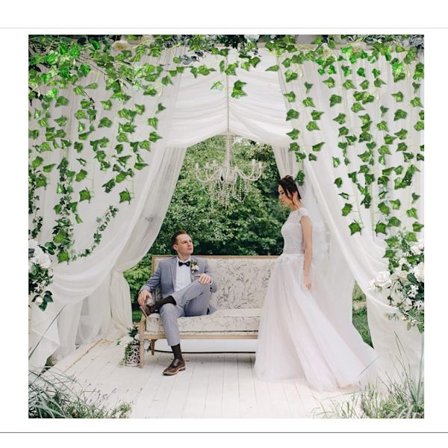 8 kappaletta tekoköynnöksiä, silkkiköynnöskranssi v