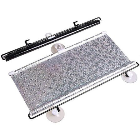 Solskjerm for bilrute, automatisk innrullbar termisk gardin, kjøretøymontert rullgardin, solskjerm for kjøretøy, varmeisolerende gardin for kjøretøy