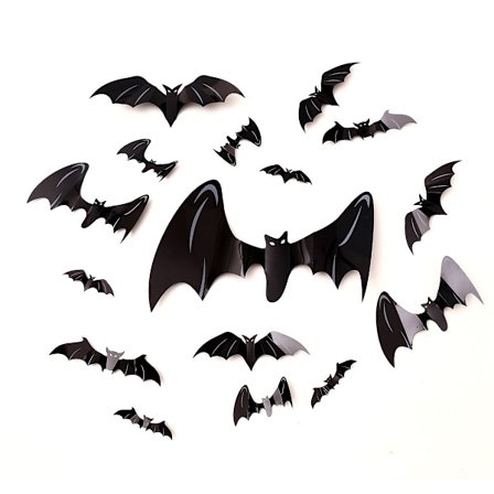 3D Multi-joint Wings Folding 30CM Halloween Stereoskopisk Bat Wal