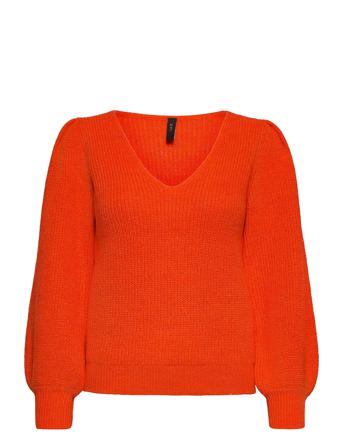Yasveneda 7/8 Knit Pullover Villapaita Oranssi YAS