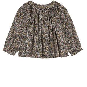 Bonpoint Smockee Griotte Floral Blouse Multicolor 3 Years - Tops - 3 years - Blue - Mädchen