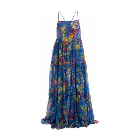 Etro, Long Dress Blauw, Dames, Maat:M