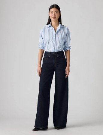 Levi's 728 Hr Wide Leg Retro Rinse Lb - Navy - 30 x 30