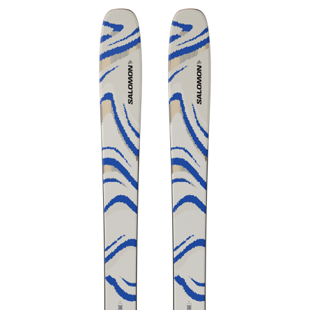 Salomon - Sjezdové lyže Sjezdové lyže N Qst 106 Almond Milk - Almond Milk / Race Blue