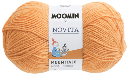 Mummi Garn Novita Sniff Lys Orange 291, 100g