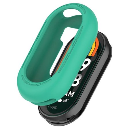 Xiaomi Mi Band 9 / 9 NFC Silikonskydd Klockram Fodral Skyddskåpa Kantskydd - Cyan